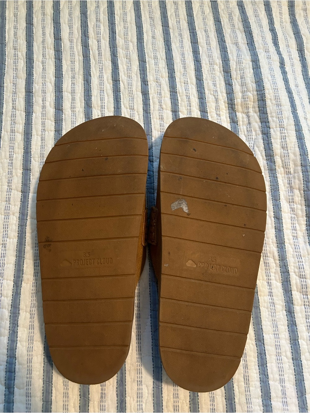 Project Cloud Women's Tan Suede Slide Loafers - Picture 7 of 7